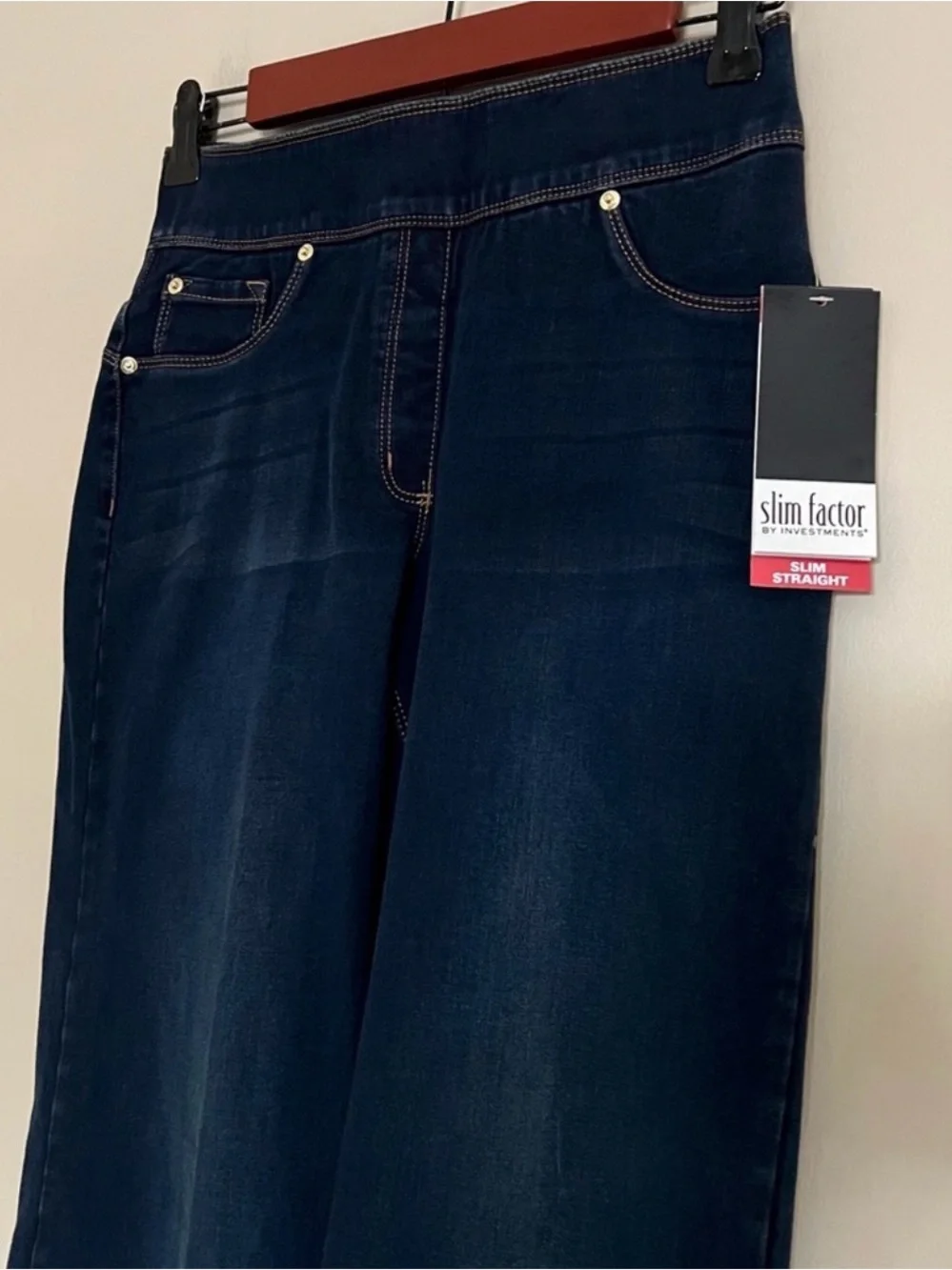 Investment Wide Leg Dark Blue Women's Jeans